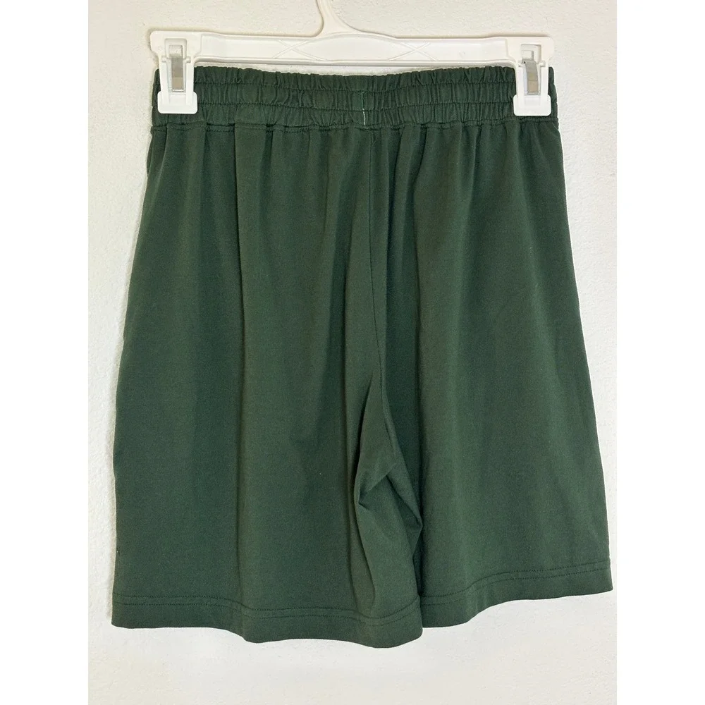 Abercrombie Kids Active Shorts Girls 11/12 Dark Green Elastic Waist Pockets